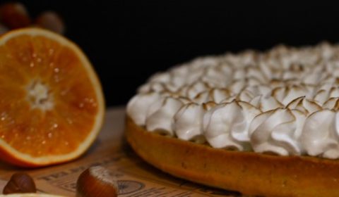 Tarte orange sanguine meringuée (4)