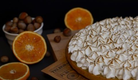 Tarte orange sanguine meringuée (5)